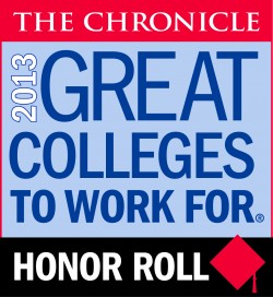 2013 Chronical of Higher Education - Great Colleges to Work For Honor Roll