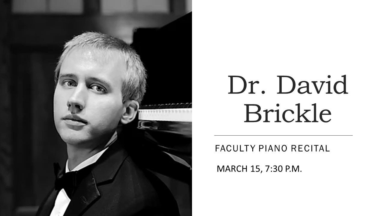 Dr David Brickle recital graphic