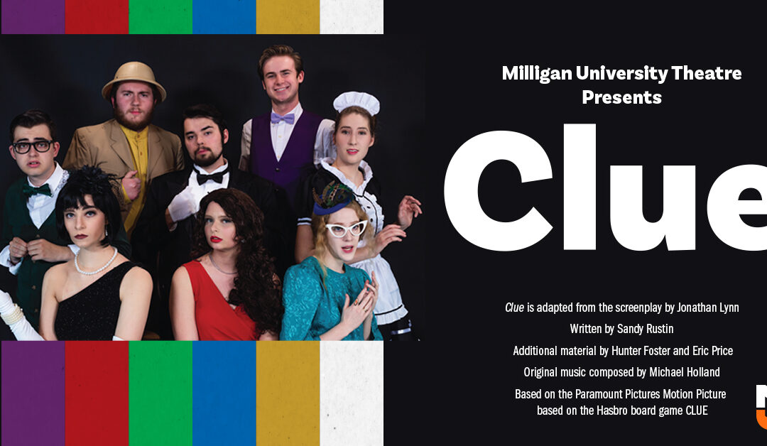 A Group photo of the cast of the 2022 production of Clue