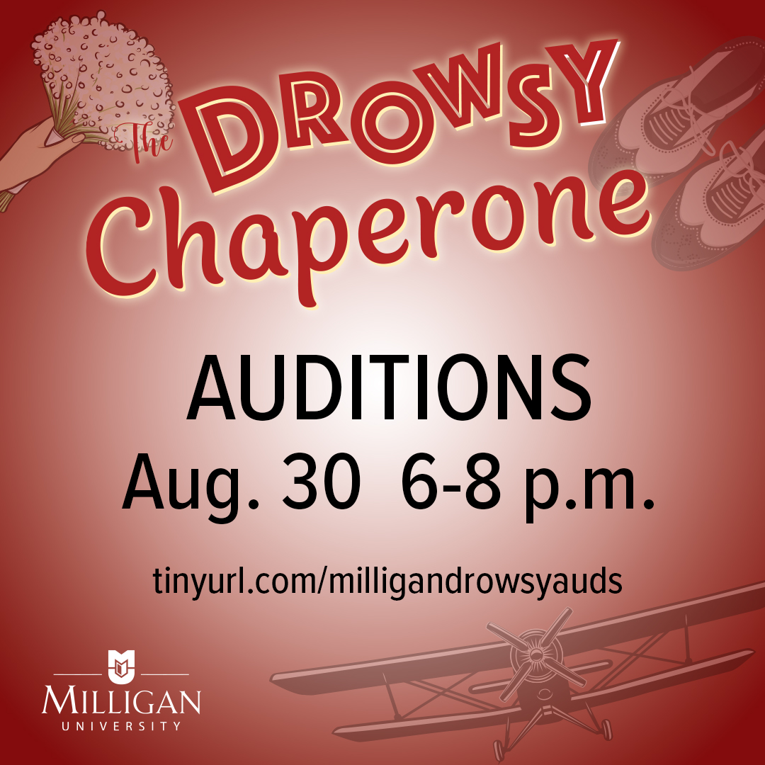 Drowsy Chaperone Auditions graphic