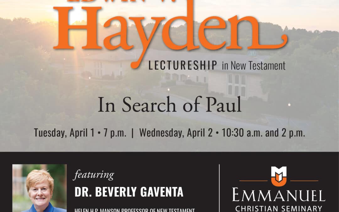 Edwin V. Hayden Lectureship