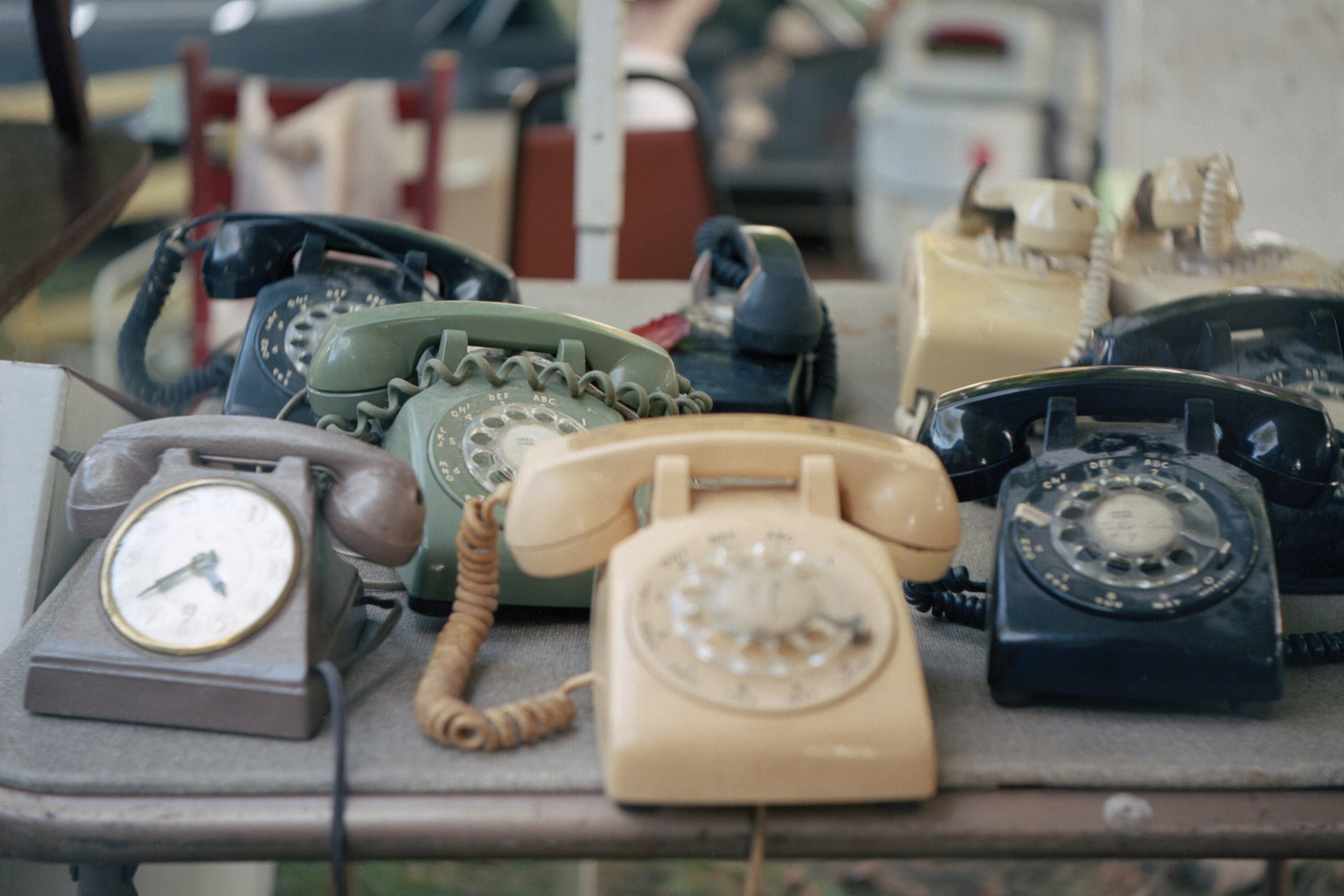 photos of old phones by artist Ashlyn Lightfoot Smith