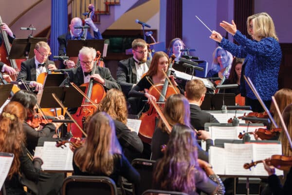 Milligan Orchestra performs at the Christmas concert