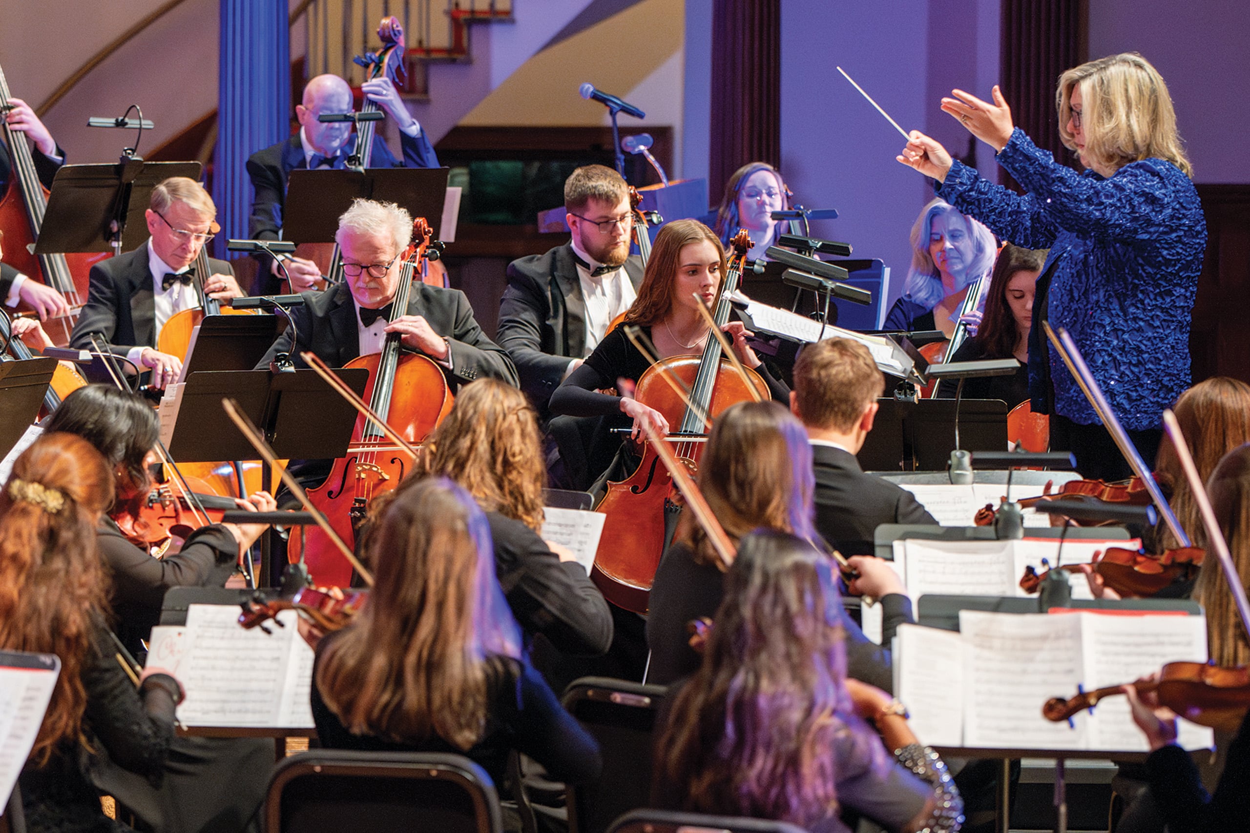 Milligan Orchestra performs at the Christmas concert