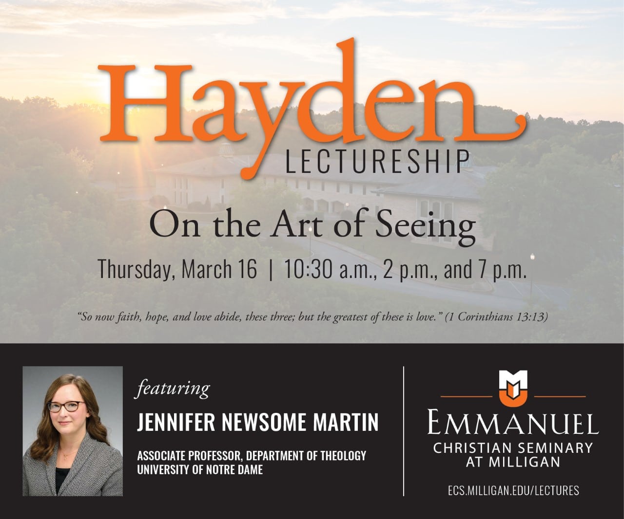 Hayden Lectureship graphic