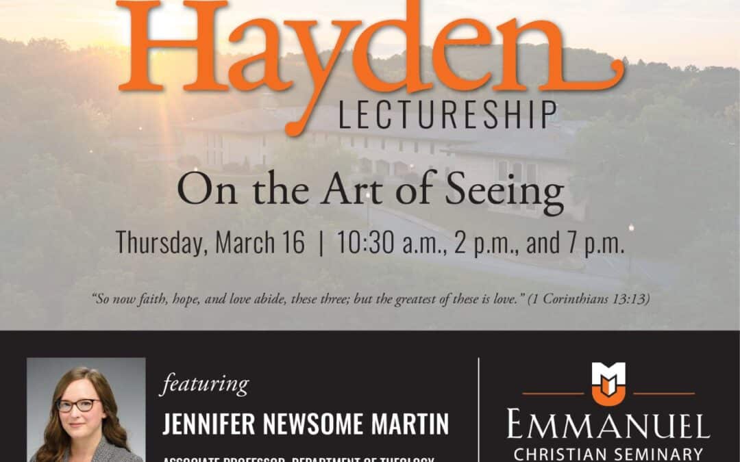 Emmanuel welcomes theologian Dr. Jennifer Newsome Martin for Hayden Lectures